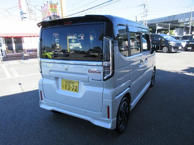 スペーシアカスタム ハイブリッドＸＳターボ　新車メーカー保証継承　メーカーオプション９型全方位モニター付きナビ／フルセグＴＶ／Ｂｌｕｅｔｏｏｔｈ　両側パワースライドドア　シートヒーター　パドルシフト　ＬＥＤオートライト／フォグランプ　純１５ＡＷ（26枚目）