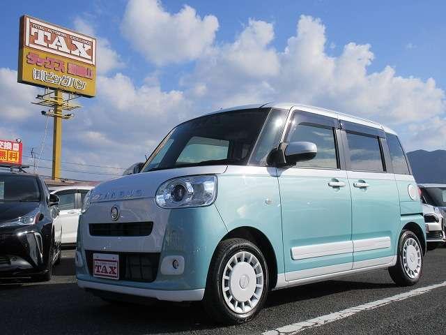 ムーヴキャンバス ストライプスＧ　リラックススタイル　走行距離５．３００キロ　禁煙車　全国走行無制限保証　衝突被害軽減ブレーキ　両側パワースライドドア　シートヒーター　純正ドライブレコーダー　純正９型モニター／ＢｌｕｅｔｏｏｔＢカメラ（2枚目）