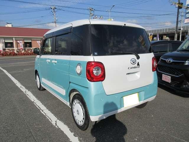 ムーヴキャンバス ストライプスＧ　リラックススタイル　走行距離５．３００キロ　禁煙車　全国走行無制限保証　衝突被害軽減ブレーキ　両側パワースライドドア　シートヒーター　純正ドライブレコーダー　純正９型モニター／ＢｌｕｅｔｏｏｔＢカメラ（4枚目）