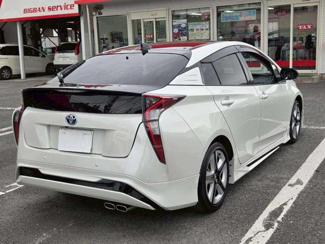 プリウス Sセーフティプラス ツートーン トヨタセーフティセンス モデリスタエアロ 純正17インチアルミ 純正9型ナビ/フルセグTV/DVD再生/CD録音/Bluetooth/バックモニター 純正ドライブレコーダー ワンオーナー/禁煙車(5枚目)