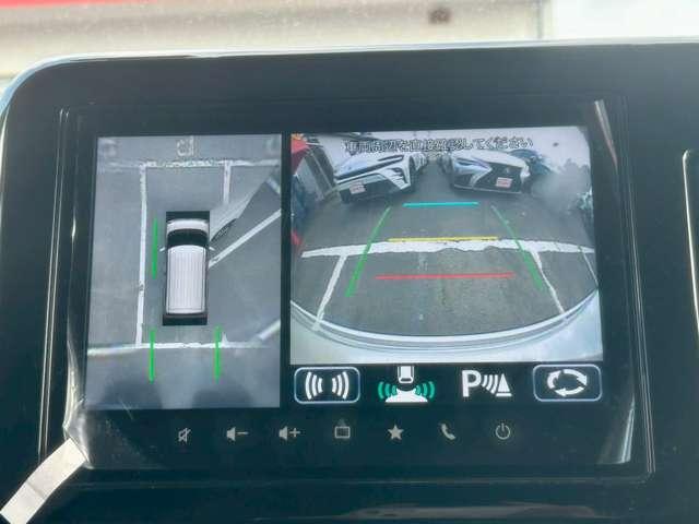 ワゴンＲスマイル ハイブリッドＸ　スズキセーフティサポート　禁煙車　メーカーオプション９型ＤＳＰ／フルセグＴＶ／ＤＶＤ再生／ＣＤ／Ｂｌｕｅｔｏｏｔｈ　全方位モニター　前後ドライブレコーダー　両側パワースライドドア　ＬＥＤオートライト（7枚目）