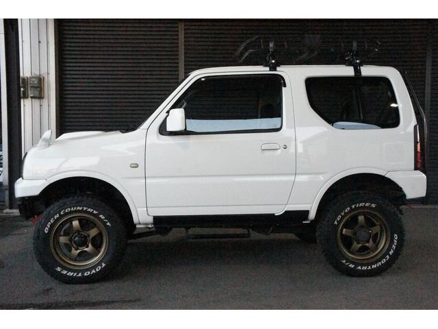 ジムニー ＸＧ　リフトＵＰ・社外前後バンパー・社外ホイール・リアナンバー移設・社外マフラー・ルーフキャリア・リアラダー・ステップ（5枚目）