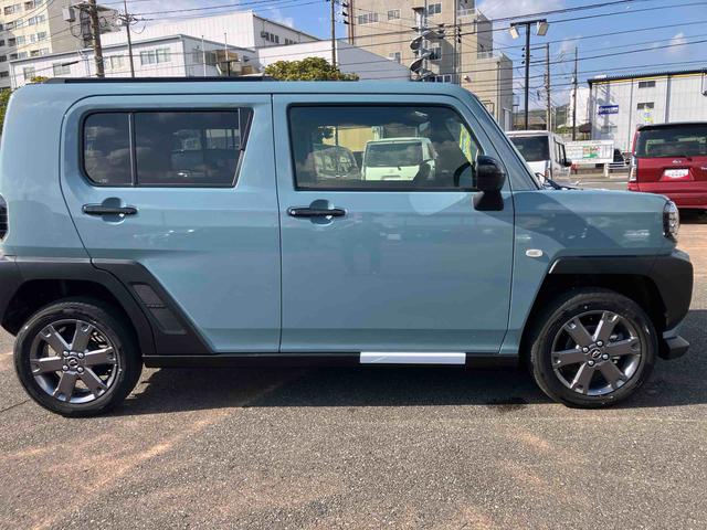 タフト Ｇターボ　ダーククロムベンチャー　ムーンルーフ　ターボ車　エアバッグ　記録簿　スマートキー　キーフリー　アルミホイール　ＡＢＳ　ワンオーナー車（4枚目）