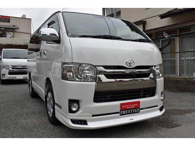 ハイエースバン スーパーＧＬ　ダークプライムＩＩ　５型　１２ヶ月２００００ｋｍ保証付き　純正ＬＥＤヘッドライト・スマートキー・ナビ・ＴＶ・バックモニター・モデリスタエアロ・トヨタセーフティーセンス・Ｗエアバック付き（2枚目）