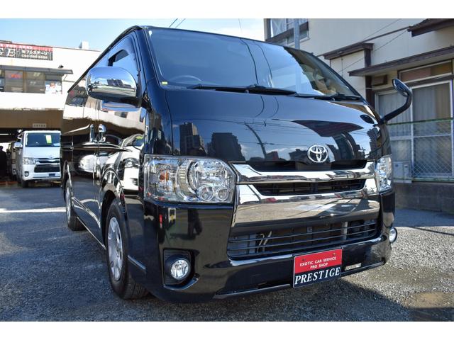 ハイエースバン スーパーＧＬ　ダークプライム　４型　１２ヶ月２００００ｋｍ保証付き　純正ＬＥＤヘッドライト・スマートキー・ナビ・ＴＶ・ＴＥＣ・フリップダウンモニター付き（2枚目）