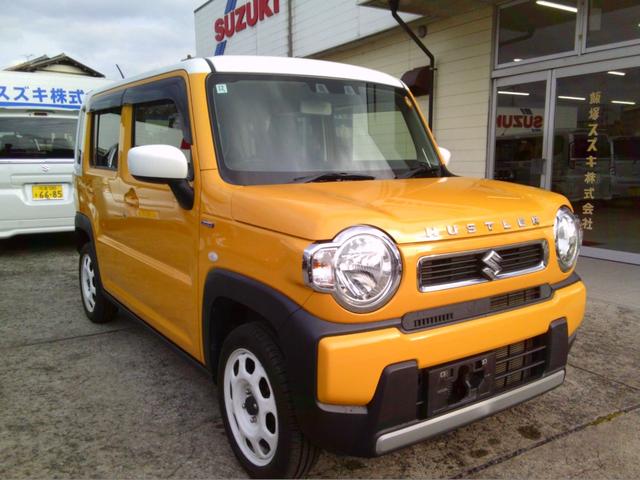 ハスラー ハイブリッドＧ　レーダーブレーキサポート　後退時ブレーキサポート　純正ナビゲーション　フルセグＴＶ　ブルーテュース　バックカメラ　アイドリングストップ　シートヒーター　１オーナー（6枚目）