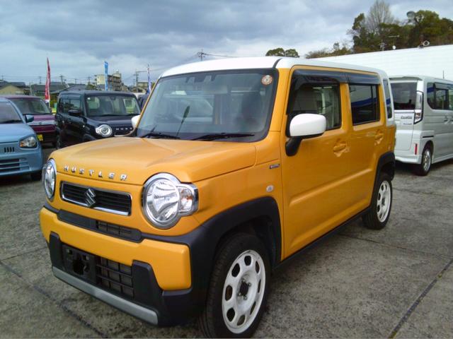 ハスラー ハイブリッドＧ　レーダーブレーキサポート　後退時ブレーキサポート　純正ナビゲーション　フルセグＴＶ　ブルーテュース　バックカメラ　アイドリングストップ　シートヒーター　１オーナー（7枚目）