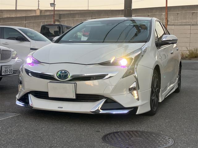 プリウス Ｓセーフティプラス　ドライブレコーダー　ＥＴＣ　クリアランスソナー　レーンアシスト　オートクルーズコントロール　パークアシスト　衝突被害軽減システム　バックカメラ　ナビ　ＴＶ　アルミホイール　オートマチックハイビーム（12枚目）