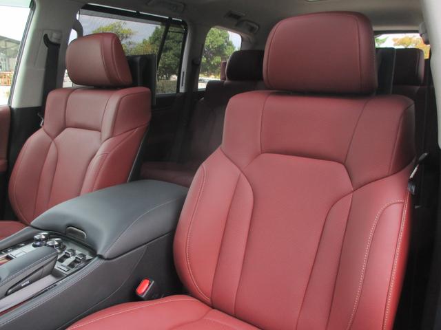 LX570 リヤシートエンターテインメント オプション21AW ドライブレコーダー ガーネットセミアニリンレザー ムーンルーフ 寒冷地仕様 パワーバックドア クールボックス 三眼LEDライト パノラミックビュー(35枚目)