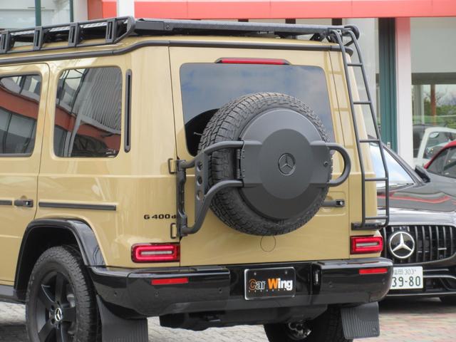 Gクラス G400d プロフェッショナルエディション 限定50台(左H/デザートサンド) プロフェッショナルルーフラック&ラダー&スペアタイヤホルダー AMGナイトPKG AMGナイトPKGII 1オーナー車(20枚目)