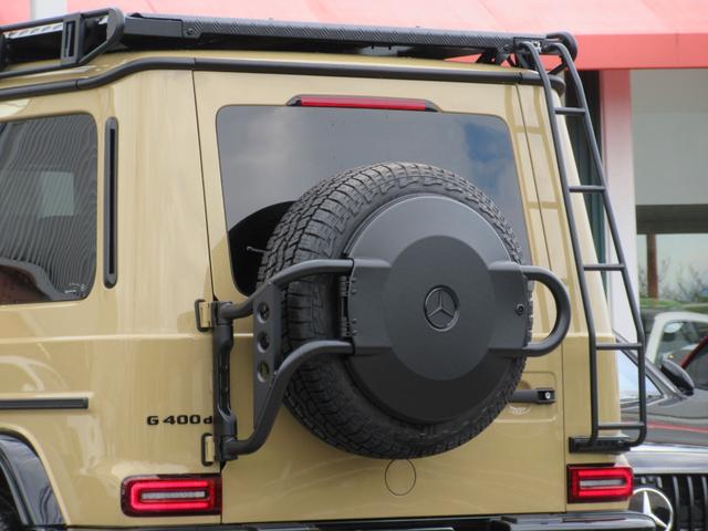 Gクラス G400d プロフェッショナルエディション 限定50台(左H/デザートサンド) プロフェッショナルルーフラック&ラダー&スペアタイヤホルダー AMGナイトPKG AMGナイトPKGII 1オーナー車(21枚目)