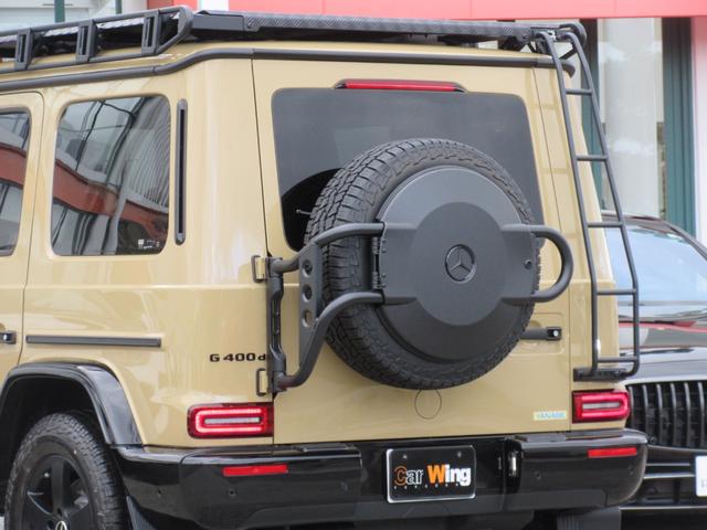 Gクラス G400d プロフェッショナルエディション 限定200台(右H/デザートサンド) プロフェッショナルルーフラック&ラダー&スペアタイヤホルダー AMGナイトPKG AMGナイトPKGII(21枚目)