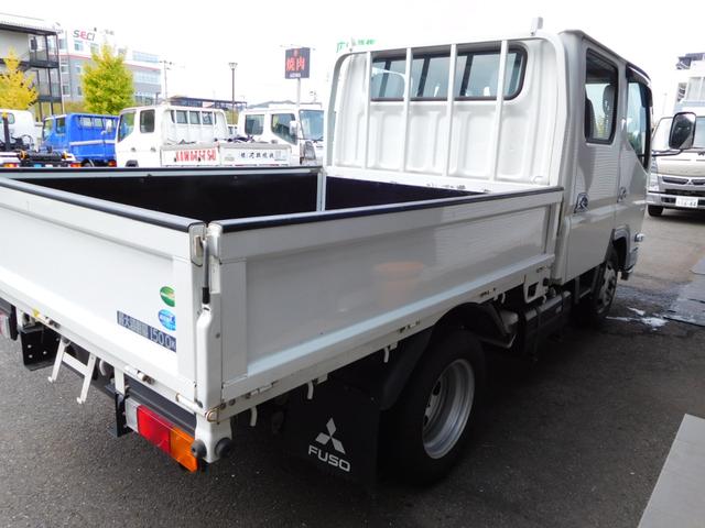 キャンター Wキャブ カスタムメッキ 6速デュオニック メッキフェンダー 左右電動格納・ヒーターミラー ETC 車線逸脱警報 バックモニター ドラレコ キーフリー トラクションコントロール リヤヒーター(5枚目)