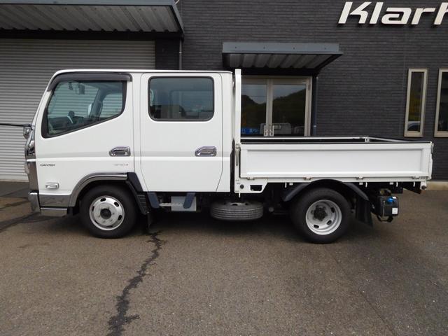 キャンター Wキャブ カスタムメッキ 6速デュオニック メッキフェンダー 左右電動格納・ヒーターミラー ETC 車線逸脱警報 バックモニター ドラレコ キーフリー トラクションコントロール リヤヒーター(9枚目)