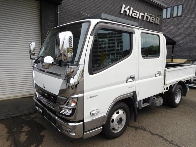 キャンター Wキャブ カスタムメッキ 6速デュオニック メッキフェンダー 左右電動格納・ヒーターミラー ETC 車線逸脱警報 バックモニター ドラレコ キーフリー トラクションコントロール リヤヒーター(38枚目)