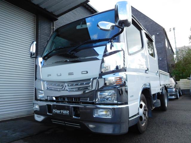 キャンター Ｗキャブ全低床　Ｗキャブ　カスタムメッキ　メッキ新品バンパー　フロントメッキフェンター　後期　新品笠木　６速デュオニック　キーレス　積載量２０００Ｋｇ　オーバーヘッドシェルフ　リヤヒーター　左電動格納ミラー　ＥＴＣ（36枚目）