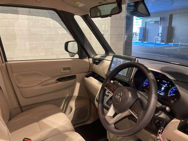 ｅＫスペース Ｍ　社用車ＵＰ　９インチナビ　バックカメラ　パーキングセンサー　フルセグＴＶ　デュアルエアバッグ　バックモニター　キーレスエントリーシステム　禁煙　盗難防止装置　シートヒーター　ワンオーナー　メモリーナビ（13枚目）