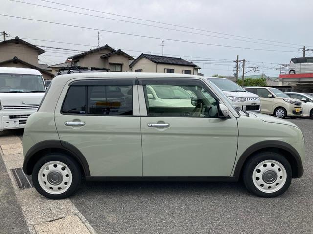 アルトラパン Ｘ　運転席助手席エアバッグ　ＡＢＳ　衝突軽減Ｂ　横滑り防止　車線逸脱警報システム　コーナーソナー　メモリーナビ　バックカメラ　ドライブレコーダー　ＥＴＣ車載器　セキュリティ　点検記録簿　社用車（4枚目）