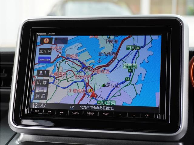 スペーシアギア ハイブリッドＸＺ　アイストップ　アダクティブクルーズ　ＡＨＢ　ＶＳＡ　シートヒター　車線逸脱　パワーウインドウ　ＬＥＤ　ミュージックプレイヤー接続可　イモビライザー　ナビＴＶ　キーフリー　メモリーナビ　ＤＶＤ　パワステ（3枚目）