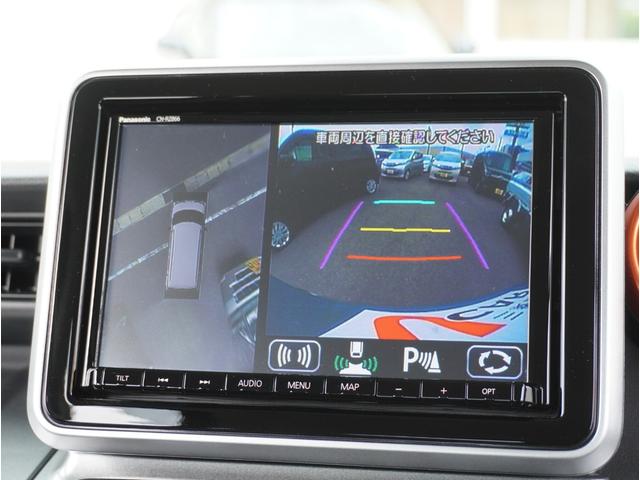 スペーシアギア ハイブリッドＸＺ　アイストップ　アダクティブクルーズ　ＡＨＢ　ＶＳＡ　シートヒター　車線逸脱　パワーウインドウ　ＬＥＤ　ミュージックプレイヤー接続可　イモビライザー　ナビＴＶ　キーフリー　メモリーナビ　ＤＶＤ　パワステ（4枚目）