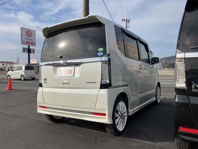 Ｎ－ＢＯＸカスタム Ｇ・Ｌパッケージ　ＥＴＣ　バックカメラ　両側スライド・片側電動　ナビ　ＴＶ　オートライト　ＨＩＤ　スマートキー　電動格納ミラー　ベンチシート　ＣＶＴ　盗難防止システム　ＡＢＳ　ＥＳＣ　ＣＤ　ＤＶＤ再生（18枚目）