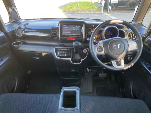 N-BOXカスタム G・Aパッケージ ETC バックカメラ 両側電動スライドドア TV 衝突被害軽減システム オートライト HID スマートキー アイドリングストップ ベンチシート CVT 盗難防止システム ABS ESC CD(2枚目)