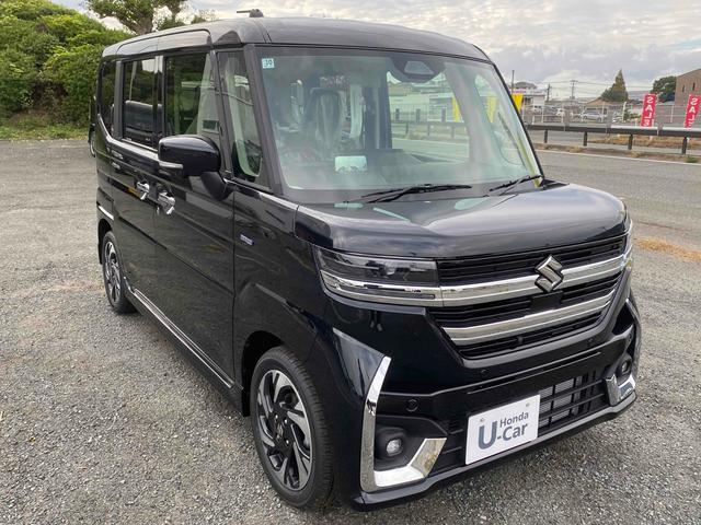 スペーシアカスタム ハイブリッドＸＳターボ　全周囲カメラ　両側電動スライドドア　ナビ　ＴＶ　クリアランスソナー　オートクルーズコントロール　レーンアシスト　衝突被害軽減システム　オートライト　ＬＥＤヘッドランプ　スマートキー（2枚目）