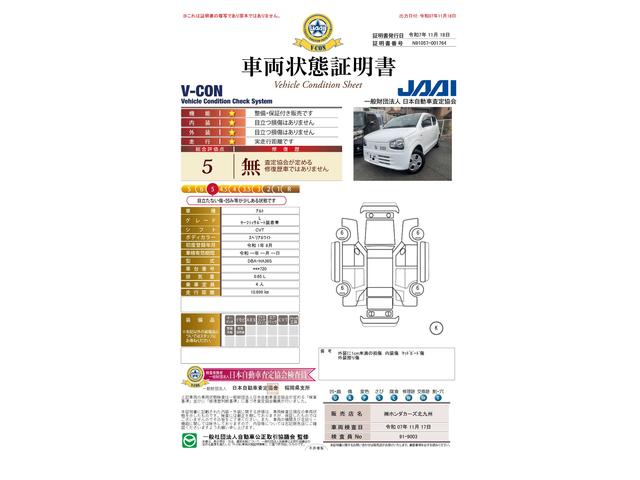 車両状態評価書