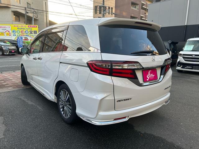 オデッセイ アブソルート・ホンダセンシング 2年保証 純正ナビ 電動シート 純正17インチアルミ ETC2.0 バックカメラ Bluetooth 両側電動スライド フルセグ オットマン(5枚目)