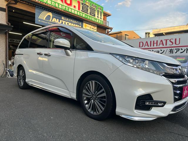 オデッセイ アブソルート・ホンダセンシング 2年保証 純正ナビ 電動シート 純正17インチアルミ ETC2.0 バックカメラ Bluetooth 両側電動スライド フルセグ オットマン(14枚目)