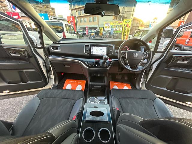 オデッセイ アブソルート・ホンダセンシング 2年保証 純正ナビ 電動シート 純正17インチアルミ ETC2.0 バックカメラ Bluetooth 両側電動スライド フルセグ オットマン(25枚目)