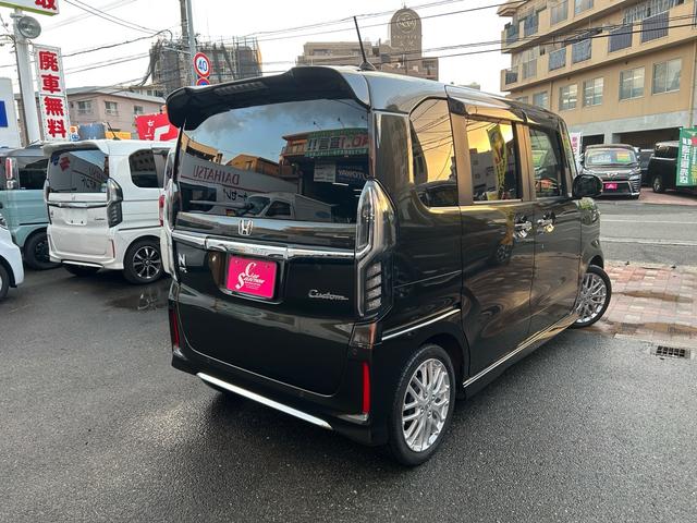 Ｎ－ＢＯＸカスタム Ｌターボ　２年保証　純正ナビ　フルセグ　ＥＴＣ　バックカメラ　ターボ　ホンダセンシング　シートヒーター　両側電動スライド　Ｂｌｕｅｔｏｏｔｈ　純正１５インチアルミ（4枚目）