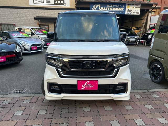 Ｎ－ＢＯＸカスタム Ｌターボ　２年保証　純正ナビ　フルセグ　ＥＴＣ　ターボ　バックカメラ　Ｂｌｕｅｔｏｏｔｈ　純正アルミ　ツートンカラー　ホンダセンシング（2枚目）