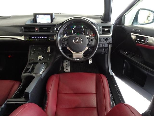 革巻きステアリングで快適な操作性の運転席です。