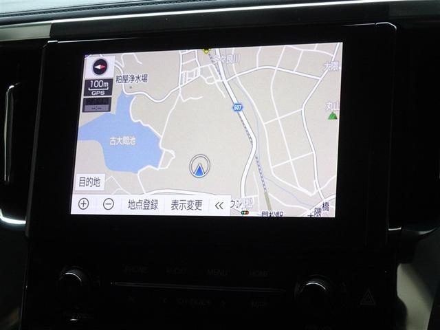 アルファード 2.5S Cパッケージ 衝突被害軽減システム メモリーナビ フルセグ 後席モニター バックカメラ ETC 両側電動スライド フルエアロ 3列シート LEDヘッドランプ スマートキー 乗車定員7人(6枚目)