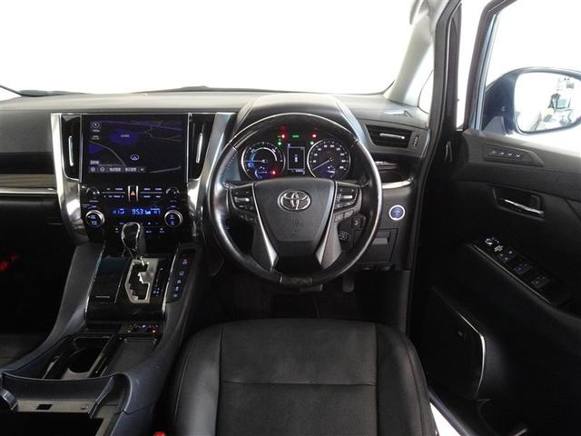 アルファードハイブリッド ＳＲ　Ｃパッケージ　衝突被害軽減システム　メモリーナビ　フルセグ　後席モニター　バックカメラ　ＥＴＣ　サンルーフ　両側電動スライド　３列シート　ＬＥＤヘッドランプ　４ＷＤ　スマートキー　乗車定員７人（5枚目）