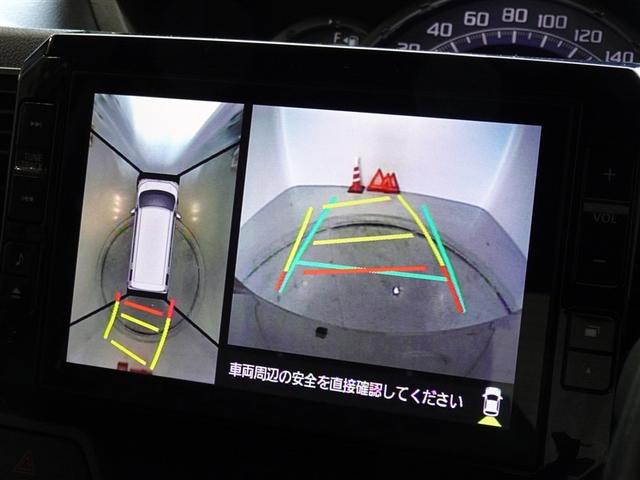 バックガイドモニターを装備してます、車庫入れもラクラクです。パノラミックビューモニターを搭載しています、上からの画像も表示されます。