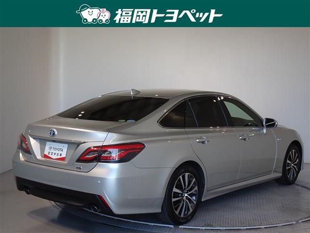 クラウンハイブリッド S Cパッケージ 衝突被害軽減システム メモリーナビ フルセグ バックカメラ ETC LEDヘッドランプ スマートキー(3枚目)