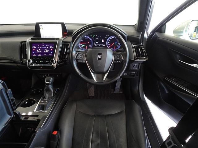 クラウンハイブリッド S Cパッケージ 衝突被害軽減システム メモリーナビ フルセグ バックカメラ ETC LEDヘッドランプ スマートキー(5枚目)