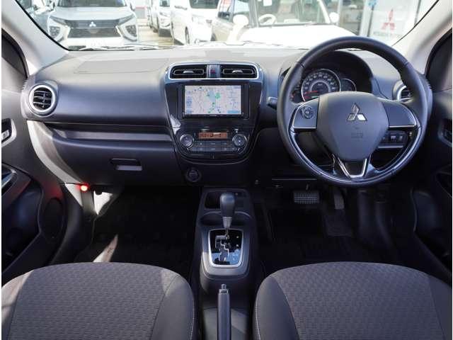 ミラージュ １．２Ｇ　ナビ　バックカメラ　ＥＴＣ　ＨＩＤヘッドライト　衝突軽減ブレーキ　アルミホイール　Ｂカメラ　横滑り防止装置　ＥＴＣ　インテリキー　フルオートエアコン　盗難防止システム　メモリーナビ　キーレスエントリー（7枚目）