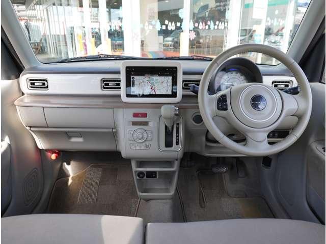 アルトラパン X ナビ 全方位カメラ ETC シートヒーター 360度カメラ 地デジフルセグ AC Bモニター ナビTV シートヒータ 衝突軽減ブレーキ ISTOP 運転席助手席エアバッグ サイドカメラ ETC AUX(7枚目)