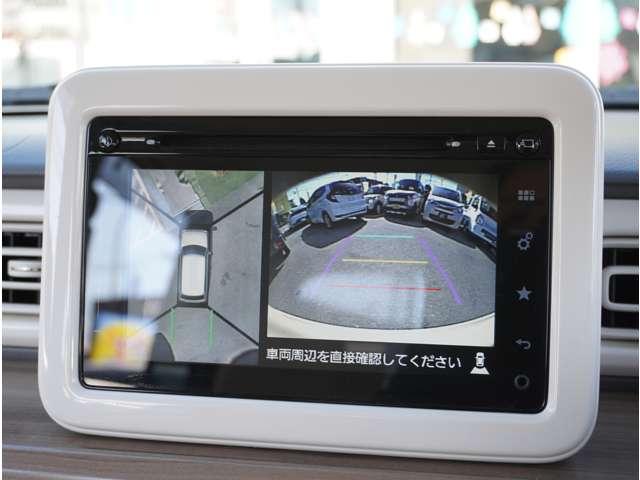 アルトラパン X ナビ 全方位カメラ ETC シートヒーター 360度カメラ 地デジフルセグ AC Bモニター ナビTV シートヒータ 衝突軽減ブレーキ ISTOP 運転席助手席エアバッグ サイドカメラ ETC AUX(9枚目)