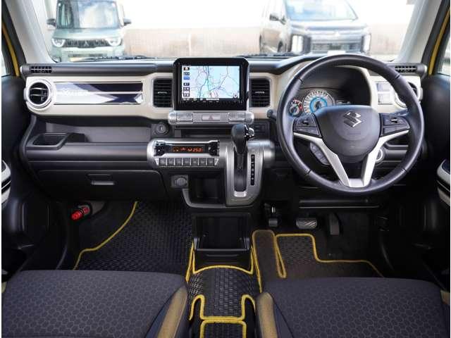 クロスビー ハイブリッドＭＺ　ナビ　全周囲カメラ　ドラレコ　ＥＴＣ　タ－ボ　フルセグ地デジＴＶ　全周囲Ｍ　ナビ＆ＴＶ　４ＷＤ車　コーナーＳ　助手席エアバッグ　フロントカメラ　Ｂモニター　ＤＶＤ可　ＡＵＸ　カーテンエアバック　ＡＢＳ（7枚目）