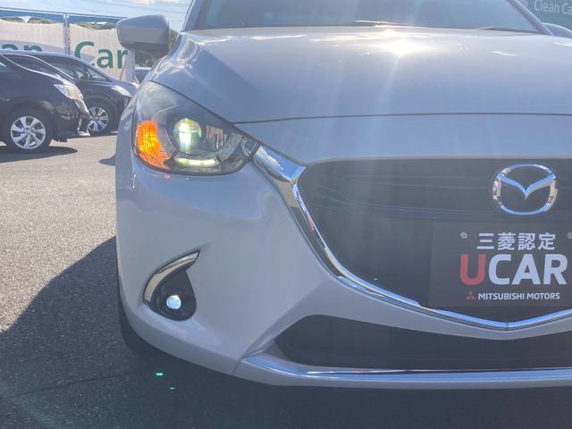 デミオ １３Ｓノーブルクリムゾン　三菱認定保証　純正ナビ　バックカメラ　アルミホイール　フルセグ　エアバック　メモリーナビ　ＤＶＤ再生　衝突被害軽減システム　キーレス　ナビＴＶ　スマートキー　ＬＥＤヘッドランプ　アイドリングストップ（48枚目）