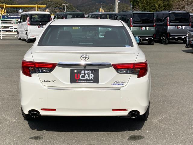 マークＸ プレミアム　三菱認定ＵＣＡＲ保証　フルセグナビ　ＴＶナビ　Ｒカメラ　イモビ　地デジ　電動シート　アルミホイール　キーレス　横滑り防止　オートエアコン　クルーズコントロール　パワステ　ＥＴＣ　ＡＢＳ　メモリーナビ（71枚目）