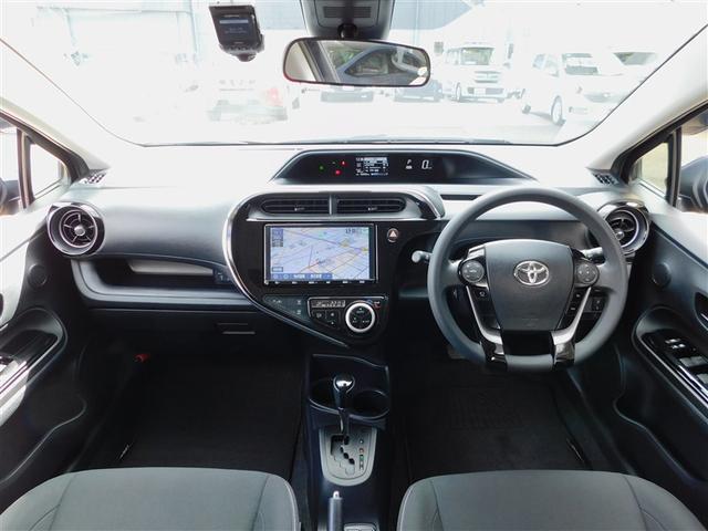 アクア Sスタイルブラック AUX端子 バックモニタ- 地デジフルセグ ナビTV イモビライザー LEDライト スマートキープッシュスタート 1オーナー ETC付き Wエアバッグ キーフリ メモリーナビゲーション ドラレコ付き(5枚目)