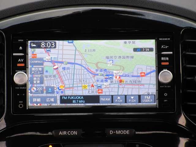 ジューク １．５　１５ＲＸ　メモリーナビ　バックモニター　イモビライザー　Ｗエアバッグ　定期点検記録簿　ＥＴＣ付　アルミホイール　キーフリーシステム　ナビＴＶ　メモリーナビ　パワーウィンドウ　パワーステアリング　ＡＢＳ　運転席エアバッグ　ワンセグ　リヤカメラ（5枚目）