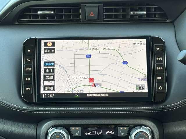 キックス １．２　Ｘ　（ｅ－ＰＯＷＥＲ）　メモリーナビ　全周囲モニター　ＡＢＳ　エアコン　パワーウィンドウ　衝突被害軽減ブレーキ　フルセグＴＶ　ＬＥＤヘッドランプ　禁煙車　レーダークルーズコントロール　スマートキー　アイドリングストップ（4枚目）