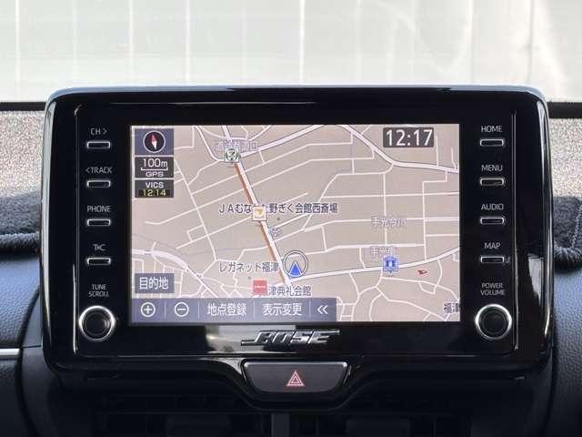 ヤリスクロス １．５　Ｇ　メモリーナビ　バックモニター　バックモニタ－　ブレーキサポート　盗難防止　点検記録簿　スマートキ－　レーンキープ　ナビ　クルーズＣ　エアコン　キーレスエントリー　パワーステアリング　メモリナビ　アルミ（4枚目）