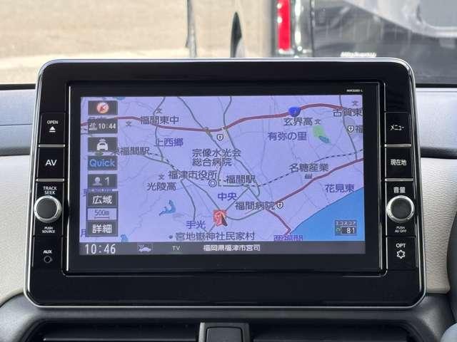 ルークス ６６０　Ｘ　メモリーナビ　アラウンドビューモニター　ナビ・ＴＶ付　衝突軽減ブレーキシステム　地デジＴＶ　オートハイビーム　スマキー　車線逸脱防止　ｉ－ｓｔｏｐ　パワーウインドウ　フルオートエアコン　キーフリー（4枚目）